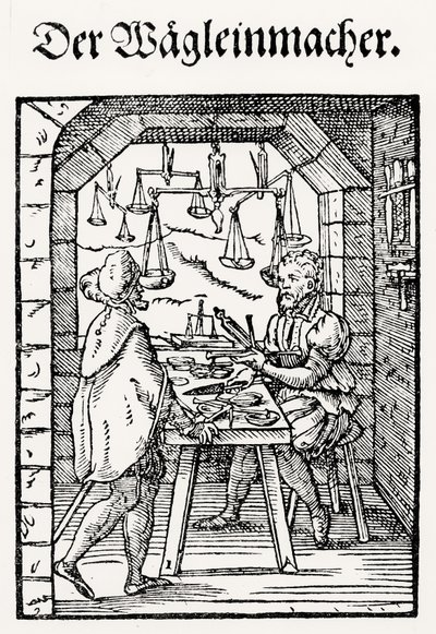 Il fabbricante di bilance, pubblicato da Hartman Schopper da German School